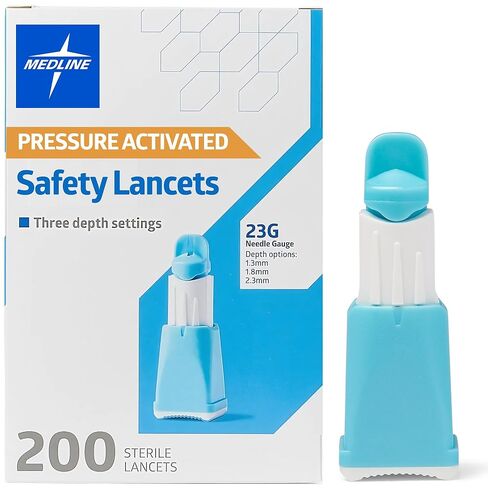 23G Adjustable-Depth Safety Lancets with Pressure Activation,200,Box,MPHADJDEPTHZ in Saudi Arabia