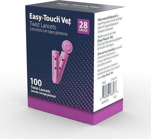 Easy Touch Pet Twist Lancets - 28 G, (100 per Box) in Saudi Arabia