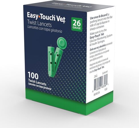 Easy Touch Pet Twist Lancets - 28 G, (100 per Box) in Saudi Arabia