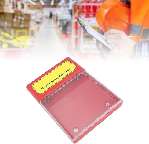YWBL-WH MSDS صندوق مرئي، خزانة تخزين مستندات آمنة مقاومة للماء والغبار مع مادة ABS PC من النايلون عالي القوة، لتخزين أوراق بيانات السلامة اليدوية في مواقع التثبيت in Saudi Arabia