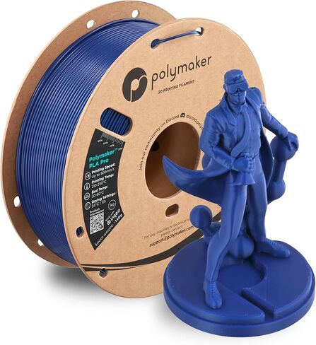 Polymaker High Speed PLA Pro Filament 1.75mm, Blue PolySonic PLA Pro 3D Printer Filament 1kg - Stronger Fast Printing PLA Compatible with Most Printers in Kuwait