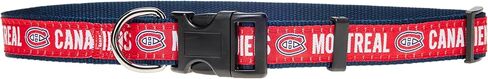 NHL PET طوق مونتريال كنديانز الكلب طوق، حجم كبير طوق فريق الهوكي للكلاب والقطط. طوق للكلاب والقطط لامع وملون مرخص من NHL in Saudi Arabia