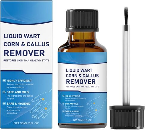 مصل احترافي لإزالة الثآليل والشامات - للوجه والجسم، تركيبة سريعة المفعول لجميع أنواع البشرة والرجال والنساء - 1 أونصة سائلة in Kuwait