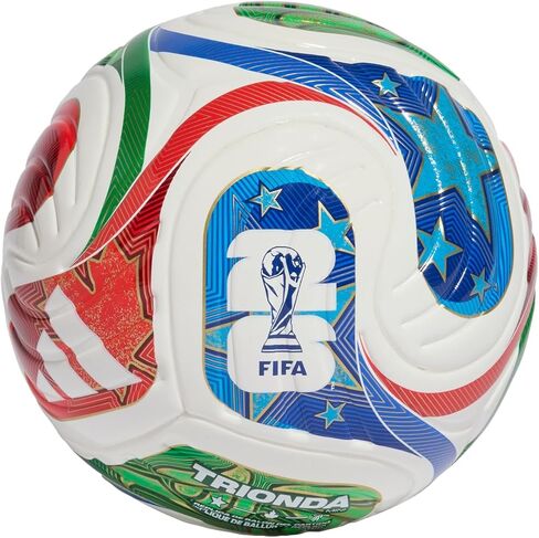كرة قدم للجنسين من أديداس ميني تريوندا كأس العالم 2026 باللون الأبيض 1 in Saudi Arabia