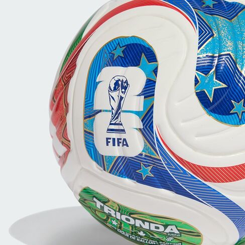 كرة قدم للجنسين من أديداس ميني تريوندا كأس العالم 2026 باللون الأبيض 1 in Saudi Arabia