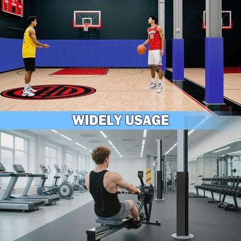 وسادة شفة I-Beam مع إسفنجة وقماش شبكي، بطانة سميكة بارتفاع 3 أقدام و2 بوصة لحواف 5/6/8/10/12 بوصة، حماية شديدة التحمل لملاعب كرة السلة في صالة الألعاب الرياضية، للاستخدام الداخلي والخارجي in Kuwait