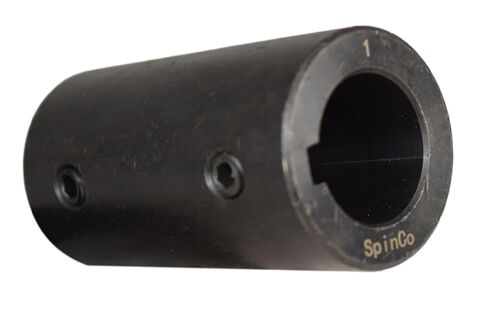 1" Solid Shaft Coupler w/Keyway and Set Screws 3" Long by SpinCo in Saudi Arabia