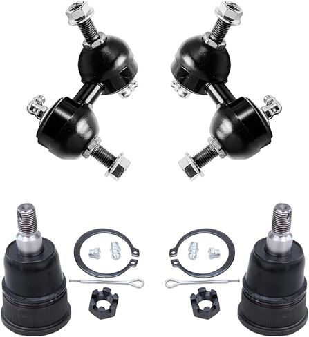 Detroit Axle - 4WD Front CV Axles Kit for Chevy Silverado GMC Sierra Suburban Yukon XL 1500 Avalanche Tahoe Cadillac Escalade ESV EXT, 2 CV Axle Shafts 2 Lower Ball Joints Replacement in Kuwait