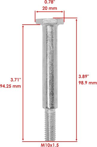 Caltric 07056800 596434404 532193406 Deck Wheel Bolts Compatible with AYP/Compatible with Husqvarna/Compatible with Poulan in Kuwait