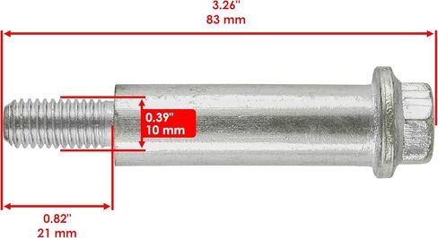 Caltric 1 Deck Wheel Bolt Compatible With John Deere GX 21012 GX21012 in Kuwait