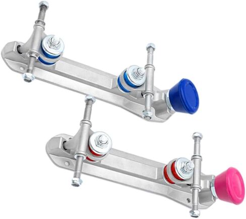 Aluminum Alloy Quad Roller Skate Plates Set, Roller Skating Plate Set, Adjustable-Height-Brake-Wheel-Truck For Indoor Roller Skating(43-45 black)(for size 43-45 red) in Kuwait