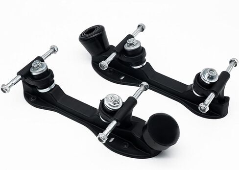 قاعدة تزلج دوارة لوحة تزلج دوارة أحذية يمكنك صنعها بنفسك سهلة التركيب مع ممتص صدمات الفرامل للنساء دعامة دوارة صف مزدوج in Kuwait