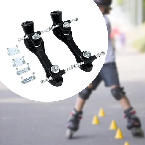 قاعدة تزلج دوارة لوحة تزلج دوارة أحذية يمكنك صنعها بنفسك سهلة التركيب مع ممتص صدمات الفرامل للنساء دعامة دوارة صف مزدوج in Kuwait