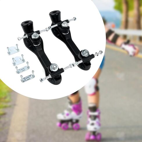 قاعدة تزلج دوارة لوحة تزلج دوارة أحذية يمكنك صنعها بنفسك سهلة التركيب مع ممتص صدمات الفرامل للنساء دعامة دوارة صف مزدوج in Kuwait