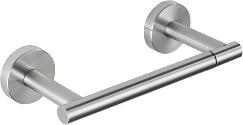 Toilet Paper Holder, Double Post Pivoting Design, Stainless Steel Rustproof Bathroom Tissue Holder, Wall Mount Fits Mega Rolls, for Home, RV, Commercial Bathroom Brushed Gold in Saudi Arabia