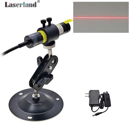 Red Light Line Module Projector Focusable Locator Generator for Fabric Wood Cloth Alignment 638nm Dia.16mm in Kuwait