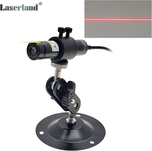 Red Light Line Module Projector Focusable Locator Generator for Fabric Wood Cloth Alignment 638nm Dia.16mm in Kuwait