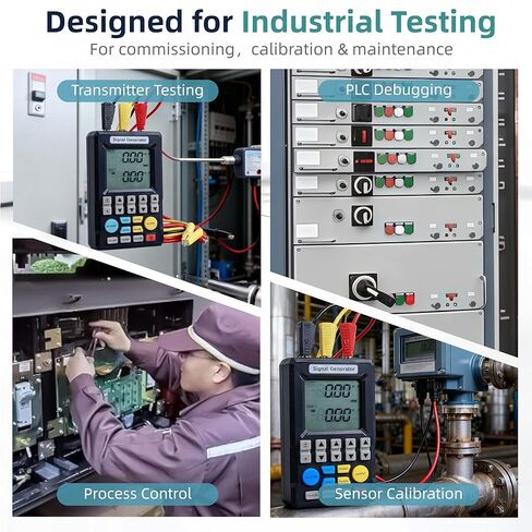 4-20mA Signal Generator Calibrator Portable Industrial Process Calibrator with Voltage Current Thermocouple Output Programmable PLC Test Signal Generator Backlit LCD-C703S in Saudi Arabia