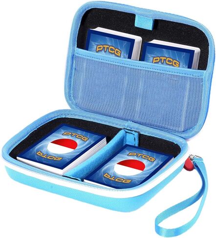 ProCase Hard Playing Card Game Carrying Case, Travel Storage Box Holds 300+ Trading Cards, Bag Holder for Classic Board Game UNO, Five Crowns，SKYJO, PlayMonster and More (Case Only) -Black in Kuwait