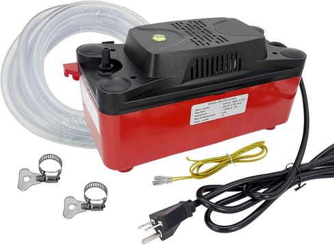 230V Condensate Pump for HVAC & Boilers - 92GPH, 20ft Lift, Auto Safety Switch w/ 20FT Tubing & 2 x Clamps in Saudi Arabia