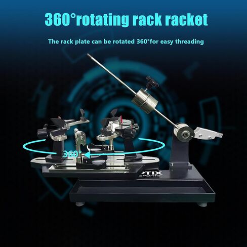 GT-120 آلة التوتير ذات الوزن المنخفض، آلة التوتير اليدوية لمضرب التنس المكتبي، مع الأدوات والملحقات in Kuwait