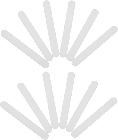 ibasenice Professional خافضات اللسان 25 قطعة من عصي اللسان البلاستيكية البيضاء 5.70X0.70X0.03In قضبان التحريك للاستعمال مرة واحدة للاستخدام الطبي والمختبري in Kuwait