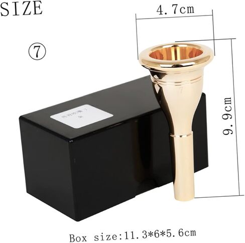 BESTonZON Mike Finn Tuba Mouthpiece Brass Tuba Part Cnc Plated Gold Mouth Accessory Replacement in Saudi Arabia