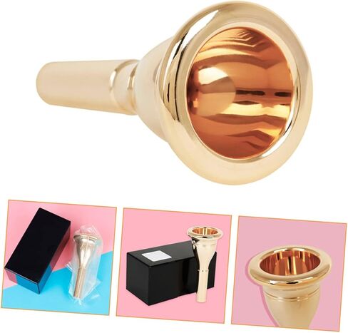 BESTonZON Mike Finn Tuba Mouthpiece Brass Tuba Part Cnc Plated Gold Mouth Accessory Replacement in Saudi Arabia