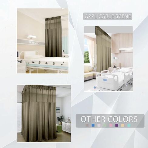 Hospital Curtain with Flat Hooks Room Divider for Hospital Medical Clinic SPA Lab Cubicle Curtain Divider Privacy Screen108x96 in Saudi Arabia