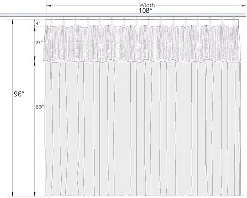 Hospital Curtain with Flat Hooks Room Divider for Hospital Medical Clinic SPA Lab Cubicle Curtain Divider Privacy Screen108x96 in Saudi Arabia