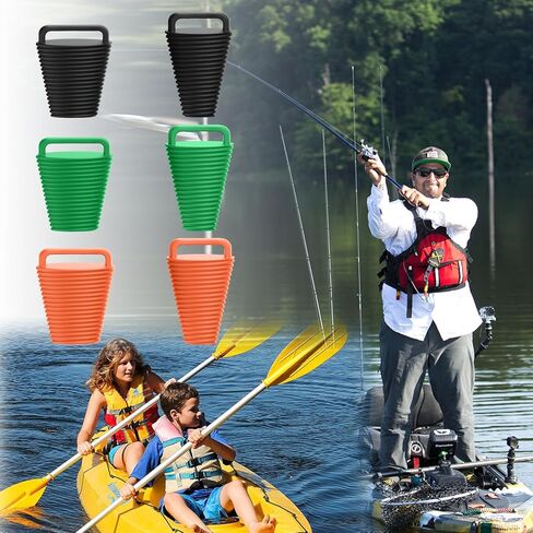 8 Pcs Kayak Scupper Plugs Kit with Silicone Handles 2 Sizes Scupper Plugs Drain Holes Stopper Non-Slip Easy Installation Waterproof & Leak-Proof for Kayaks Canoes Fishing Boats (Green, Small) in Kuwait