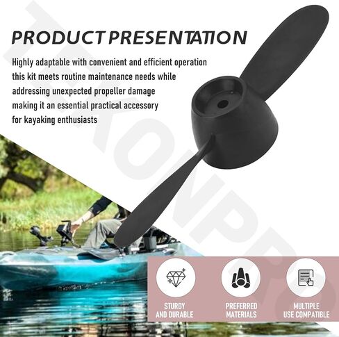 Spare Prop Kit w/Propeller, Nut, Washer and Shear Pins Compatible with Old-Town Sportsman/Topwater/Predator PDL, Also for Ocean Kayak Malibu PDL Kayaks in Kuwait