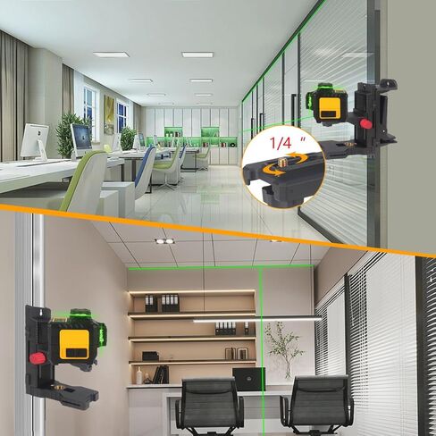 محول مستوى الليزر بقوس مغناطيسي على شكل حرف L، قاعدة محورية مغناطيسية قابلة للتعديل 1/4 بوصة - 20 ذكر، دعم قابل للتعديل 360 درجة متعدد الوظائف على شكل حرف L للتركيب على الحائط والسقف in Kuwait