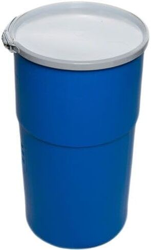 Air Sea Containers - 15 Gallon Open-Head UN Rated Plastic Drum w/Ring Lock Lid - Lightweight, Versatile & Durable Storage Buckets With Lids in Kuwait