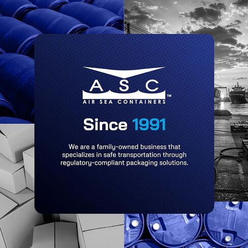 Air Sea Containers - 15 Gallon Open-Head UN Rated Plastic Drum w/Ring Lock Lid - Lightweight, Versatile & Durable Storage Buckets With Lids in Kuwait