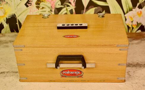 Maharaja Kirtan Harmonium KHF2 | Portable Flight Model | Natural Colour | Professionally Tuned | in USA | Handmade For Yoga & Kirtan | Fits Overhead Compartment in Kuwait