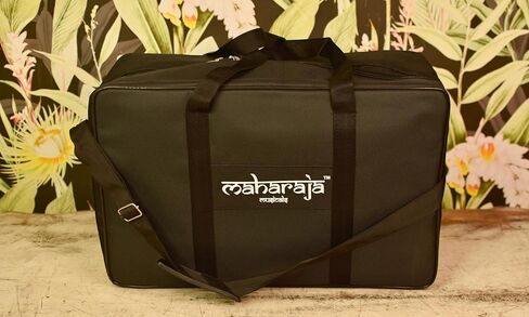 Maharaja Kirtan Harmonium KHF2 | Portable Flight Model | Natural Colour | Professionally Tuned | in USA | Handmade For Yoga & Kirtan | Fits Overhead Compartment in Kuwait