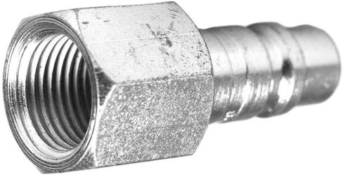 قابس طراز G للضاغط 1858 - لاستبدال أجزاء أنظمة الأنابيب الهوائية من ميلتون - قابس فولاذي سريع التحرير - 1/2 بوصة أنثى NPT 1/2 بوصة هيكل 99 SCFM 300 PSI الطول: 2.39 بوصة فضي in Kuwait