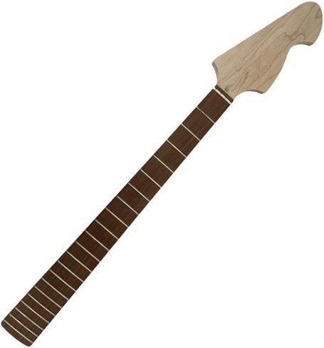 Unfinished Electric Bass Neck-Maple Wood with Rosewood Fretboard 21 Fret 30 Inch for Buliding or Replacement in Kuwait
