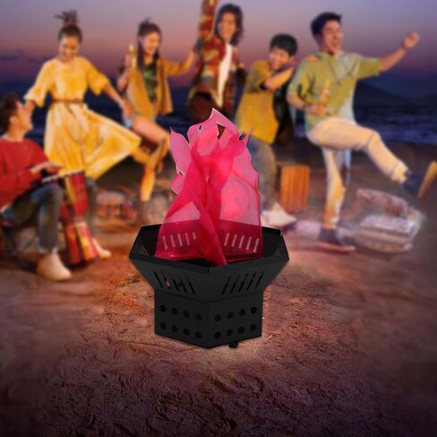 4000 دورة في الدقيقة لهب النار الخفيفة آلة 2 LED ثلاثية الأبعاد لهب صناعي وهمي مصباح كهربائي وهمي مصباح نار المعسكر تأثير جو المسرح لهب نار وهمي لتزيين حفلات عيد الميلاد والهالوين in Kuwait