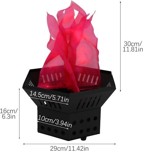 4000 دورة في الدقيقة لهب النار الخفيفة آلة 2 LED ثلاثية الأبعاد لهب صناعي وهمي مصباح كهربائي وهمي مصباح نار المعسكر تأثير جو المسرح لهب نار وهمي لتزيين حفلات عيد الميلاد والهالوين in Kuwait