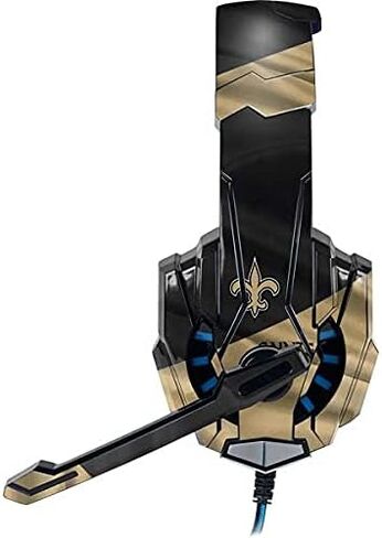 غلاف Skinit متوافق مع سماعة الألعاب BENGOO G9000 - تصميم NFL New Orleans Saints المرخص رسميًا in Saudi Arabia