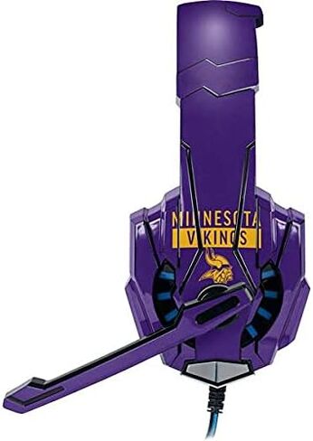 Skinit Decal Skin Compatible with BENGOO G9000 Gaming Headset - Officially Licensed NFL Minnesota Vikings Purple Performance Series Design in Saudi Arabia