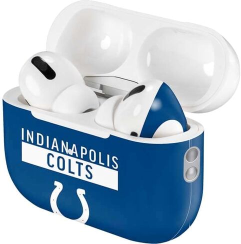 Skinit Decal Audio Skin Compatible with AirPods Pro 2nd Gen - Officially Licensed NFL Indianapolis Colts Blue Performance Series Design in Saudi Arabia