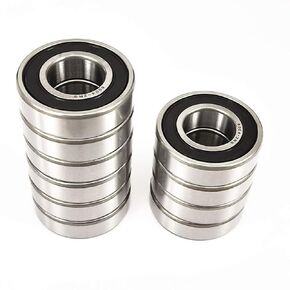 DEEG 10 Pcs 6002ZZ Double Metal Seal Bearings 15x32x9mm, Pre-Lubricated and Stable Performance and Cost Effective, Deep Groove Ball Bearings.… in Kuwait