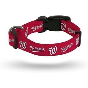 طوق الحيوانات الأليفة من Rico Industries MLB Washington Nationals، مقاس كبير، ألوان الفريق، مقاس كبير in Kuwait