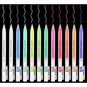 11-Colors Gel Pen Set for Black Paper Art, 1.0mm Extra Fine Tip Opaque Archival Ink Pens - 12 Pack Artists Gel Pens for Drawing, Sketching, Bullet Journaling, Card Making & Holiday in Kuwait