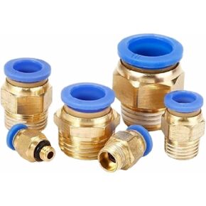 PC Pneumatic Fitting 10mm 12mm 14mm 16mm Thread 1/4 1/2 1/8 3/8 Compressed Hose Tube Pipe Connector 1Pcs(OD 10mm,03(16MM)) in Saudi Arabia