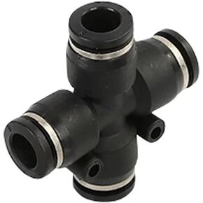 Pneumatic Fittings Compressor Pipe Tube Hose Connector 4mm 6mm 8mm 10mm 12mm PZA 1Pcs(PZA(Black),4mm) in Kuwait