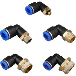 هوائي قطعة توصيل PL 4 مللي متر 6 مللي متر 8 مللي متر 10 مللي متر الموضوع 1/8 1/4 3/8 1/2 خرطوم تركيبات الأنابيب 1 قطعة (8-03) in Kuwait